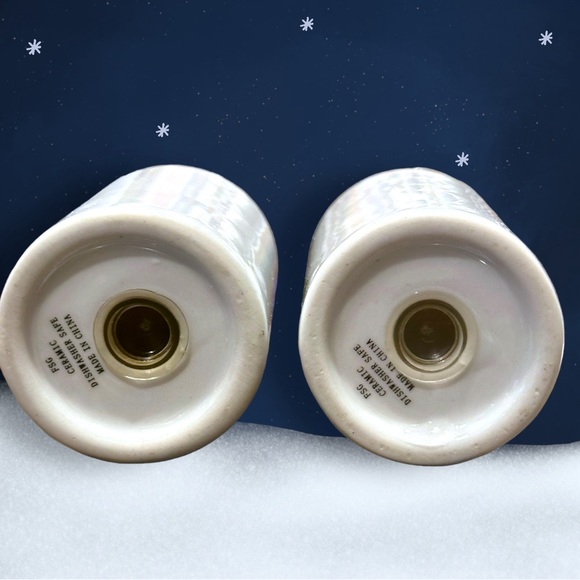 VTG Retro MCM Christmas Tree Salt Pepper Shakers Christmas Decor Red & Green - Picture 7 of 7